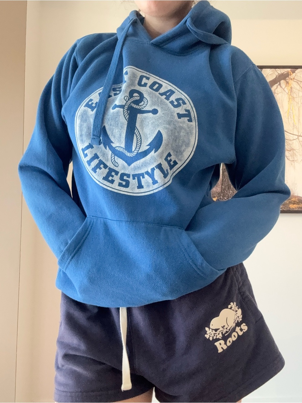 Youth Blue Pullover Hoodie